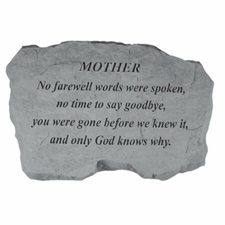 KAY BERRY Mother-No Farewell Words Were Spoken - Memorial - 16 Inches x 10.5 Inches x 1.5 Inches KA313600